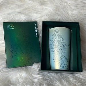 Authentic Starbucks 50th anniversary 12 oz ceramic travel mug with lid - NIB